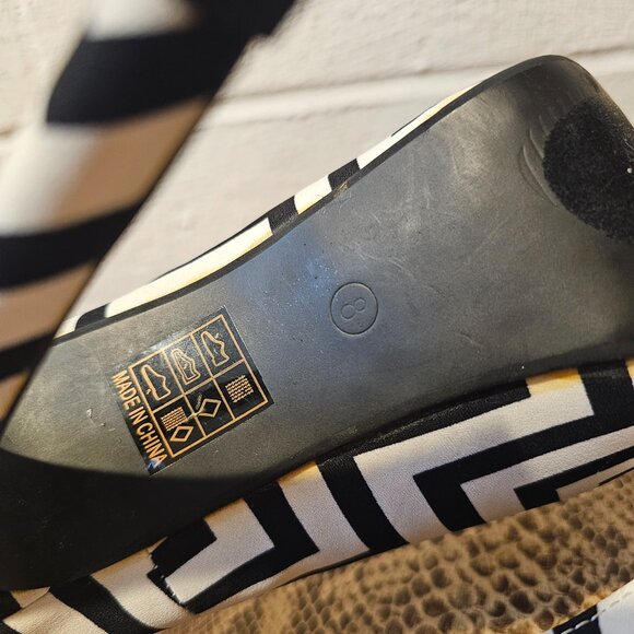 McBling Mobwife Office Siren 2010's Millennial Chevron Platform Stiletto Heels - Picture 8 of 9